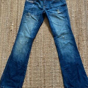 Diesel Blue Flare & Wide Leg Jeans